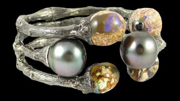 Stackable handmade sterling silver bracelets